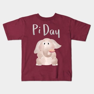 Little Pie for Elephant - Pi Day Kids T-Shirt